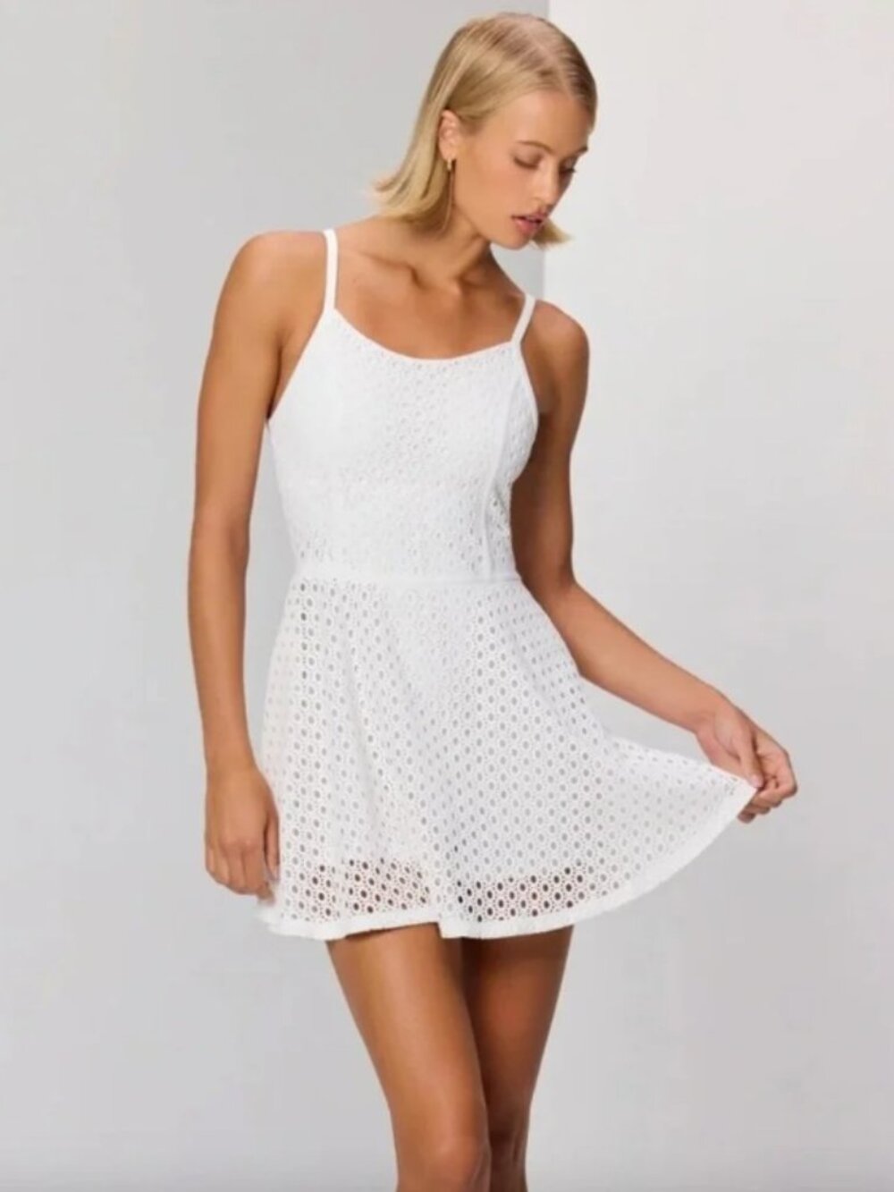 GIGI C Lennox White Dress Size XS